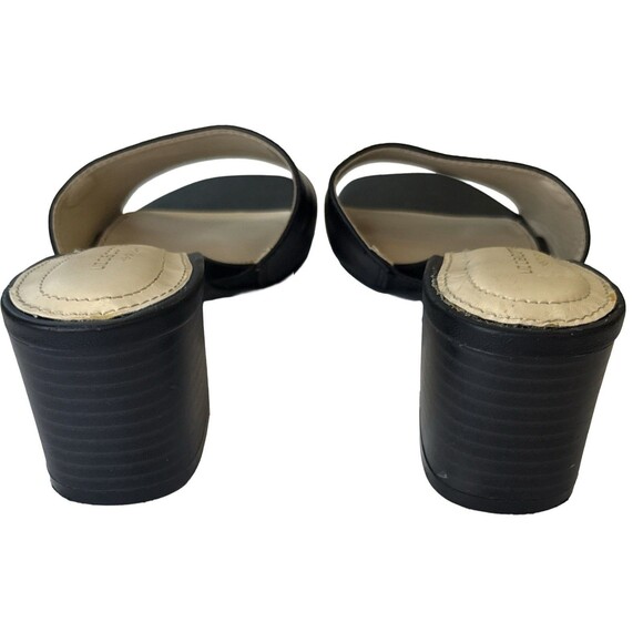 Liz Claiborne LC Bloom Women’s Black Block Heel Slide Sandals 6.5 M Memory Foam - Picture 3 of 6